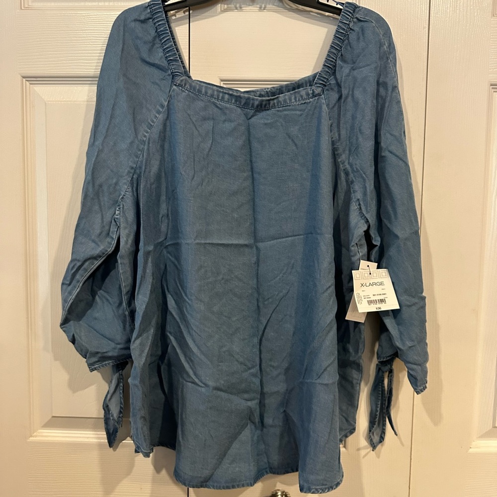 Liz Claiborne chambray shirt XL